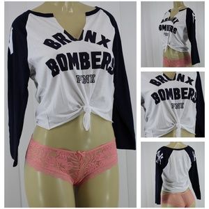 VICTORIA'S SECRET PINK GRAPHIC LONG SLEEVE SHIRT